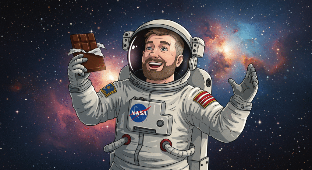 chocolate on space