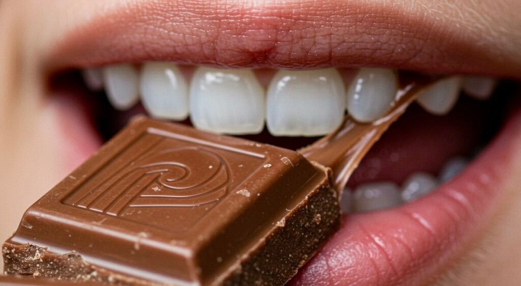 melting chocolate in mouth