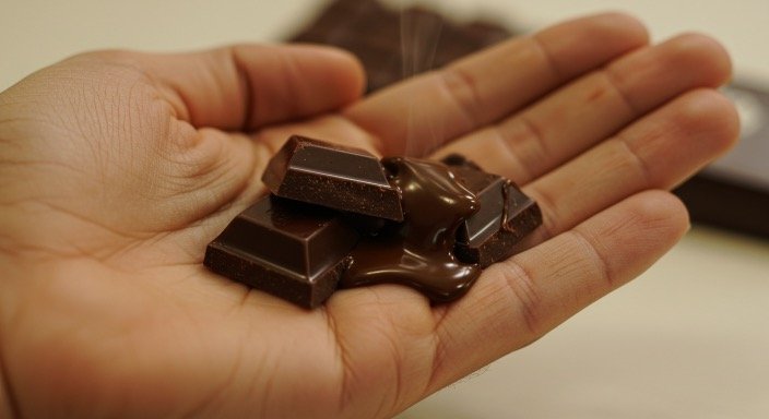 why chocolate melts on hand