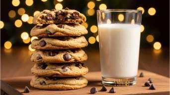 Christmas chocolate chip cookies-3