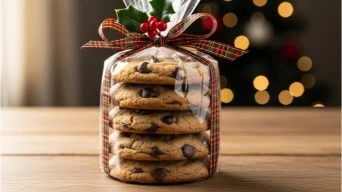 Christmas chocolate chip cookies -4