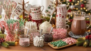 Christmas hot chocolate bar