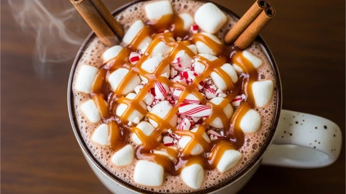 Christmas hot chocolate bar