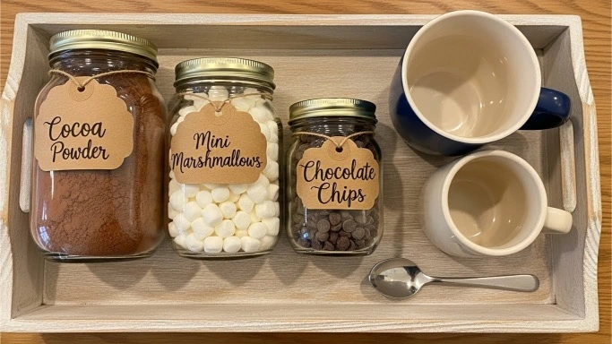 Christmas hot chocolate bar