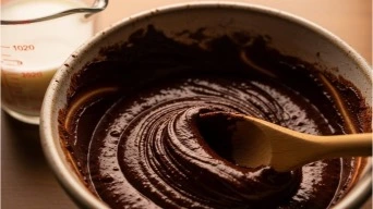 Cocoa powder paste for hot chocolate
