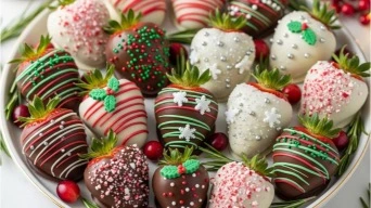 Christmas chocolate covered strawberries -2