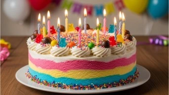 birthday ice cream cake