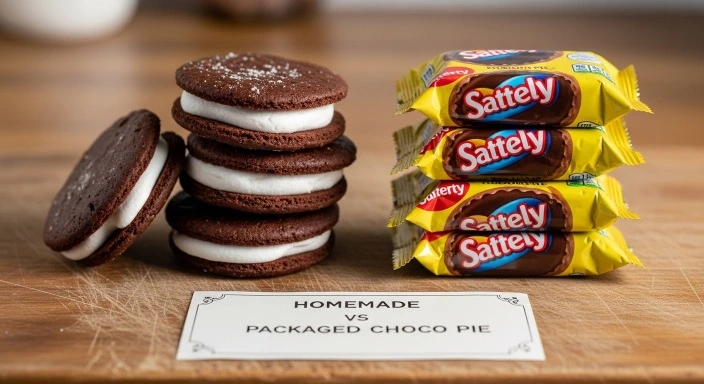 homemade vs packaged choco pie