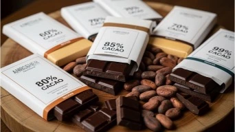 sugar content in milk vs dark chocolate