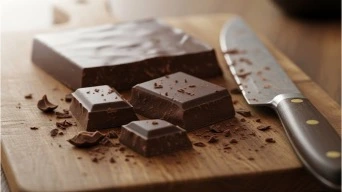  Baking chocolate made from chocolate liquor