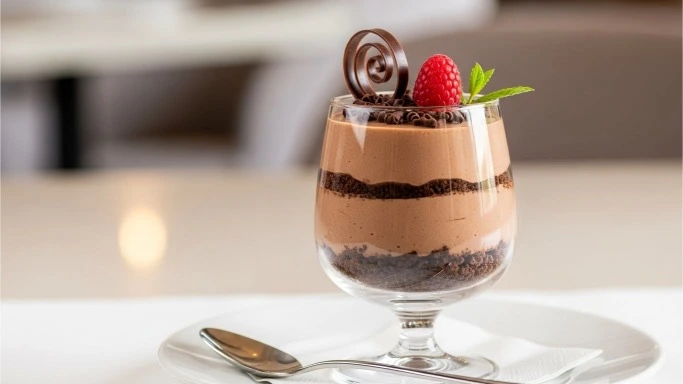 chocolate layered dessert
