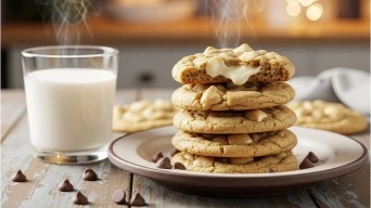 white chocolate cookies