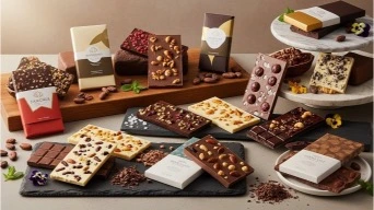 Chocolate bars assortment
