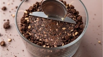 Chocolate cookie base for layered dessert
