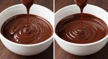 melted couverture chocolate vs regular chocolate comparison
