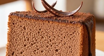 chocolate chiffon cake -1