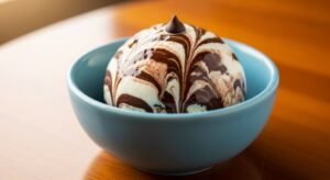 chocolate swirl ice cream