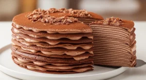 how to make chocolate crepe cake
