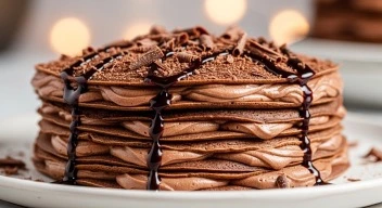 how to make chocolate crepe cake -2