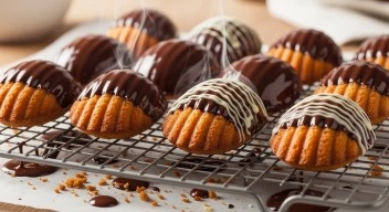 Chocolate Dipped Madeleines -2