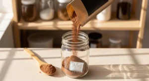 How to store cocoa powder properly in airtight glass jar to preserve chocolate flavor